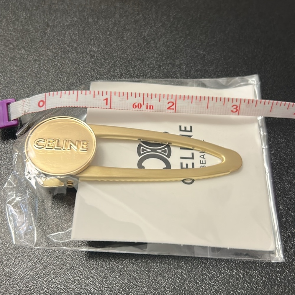 Celine Gold Hair Clip - Picture 4 of 4